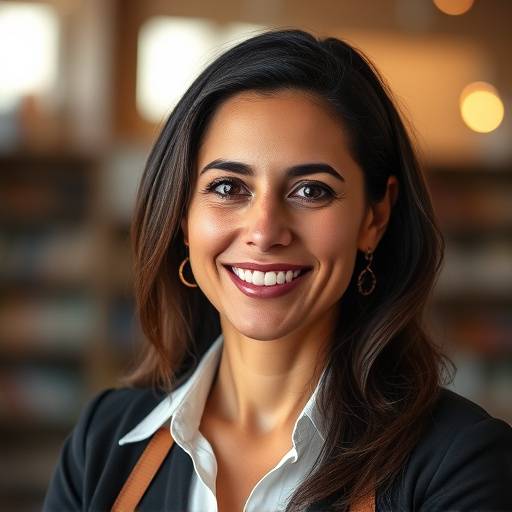 Retrato de Carla Pereira, gerente de vendas da Arte & Conforto M√≥veis